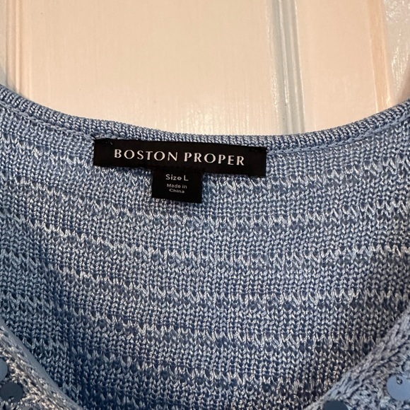 Boston Proper Sparkling Blue Camisole - Picture 3 of 4